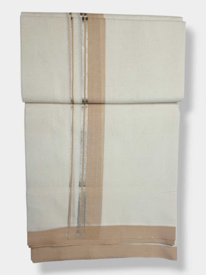 Kerala Balaramapuram Pure Cotton Handloom Mundu/Dhoti