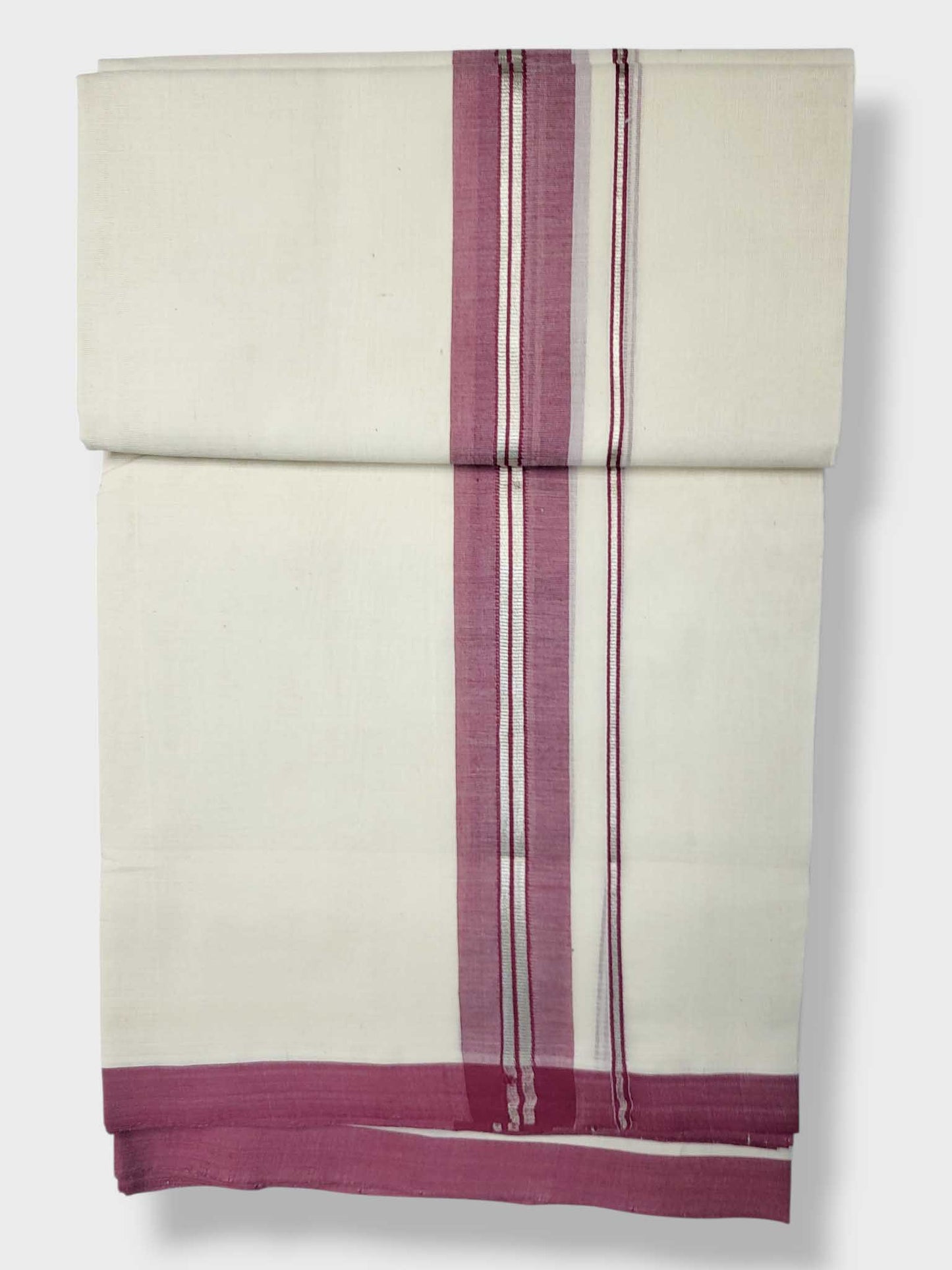 Kerala Balaramapuram Pure Cotton Handloom Mundu/Dhoti