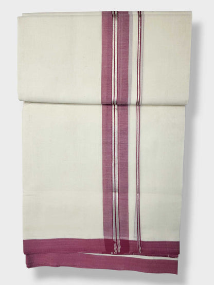 Kerala Balaramapuram Pure Cotton Handloom Mundu/Dhoti