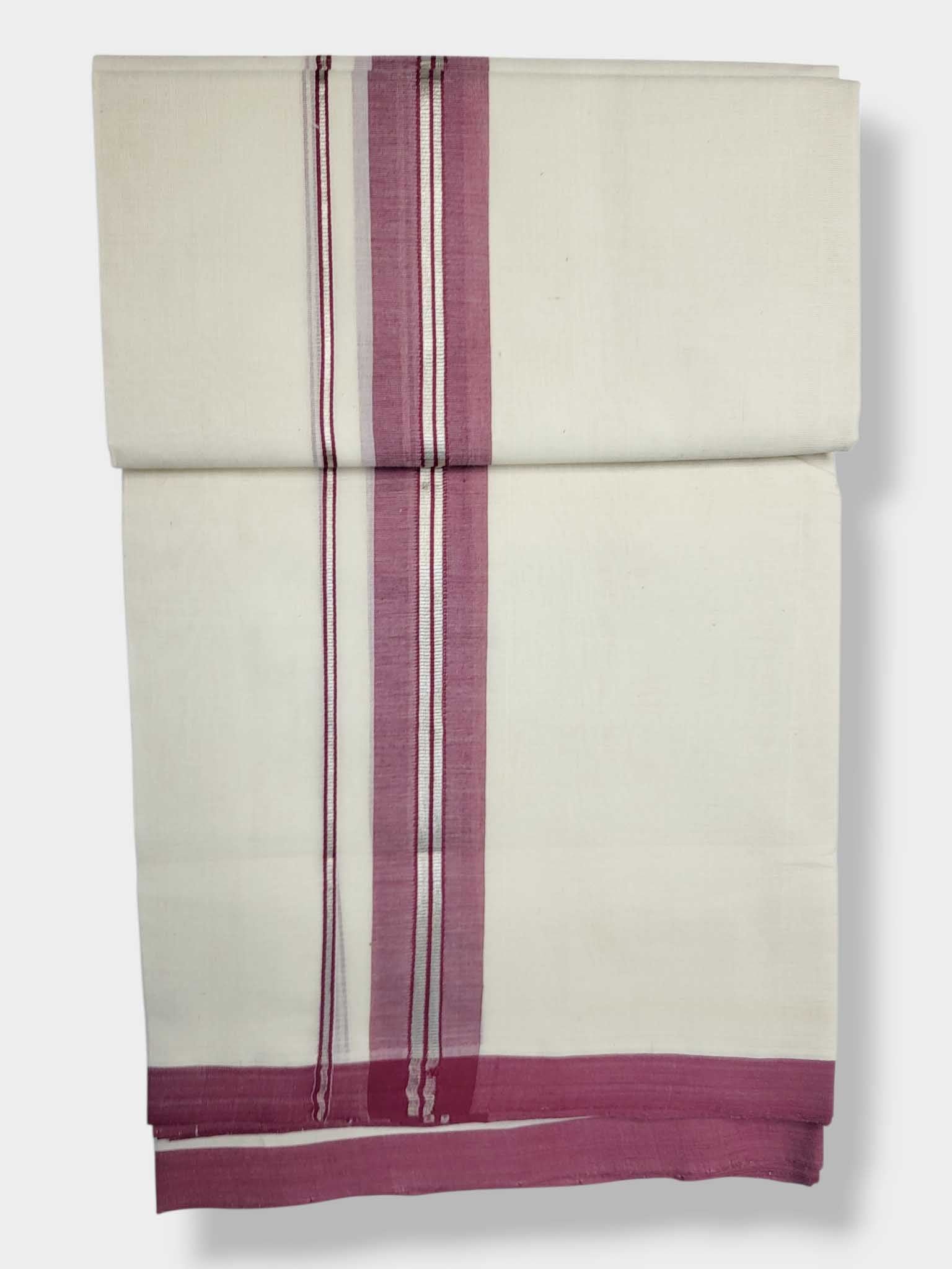 Kerala Balaramapuram Pure Cotton Handloom Mundu/Dhoti