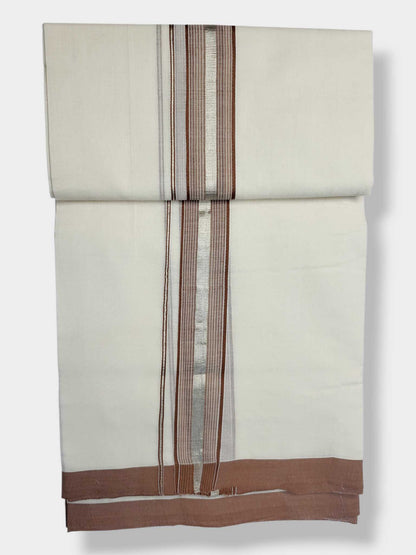 Kerala Balaramapuram Pure Cotton Handloom Mundu/Dhoti