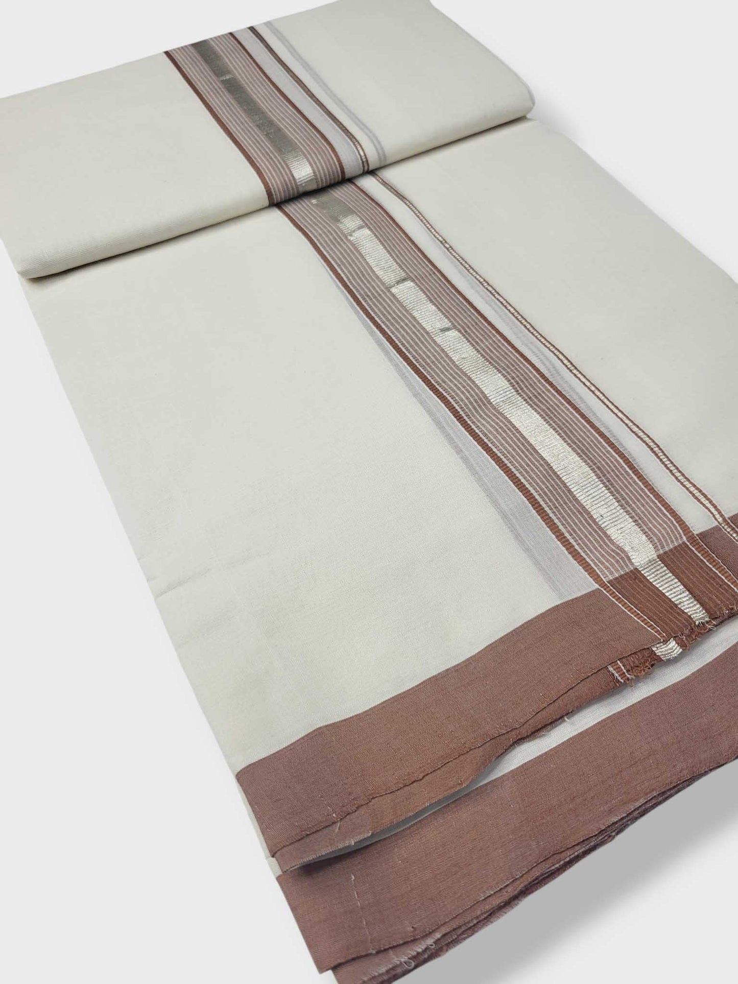 Kerala Balaramapuram Pure Cotton Handloom Mundu/Dhoti