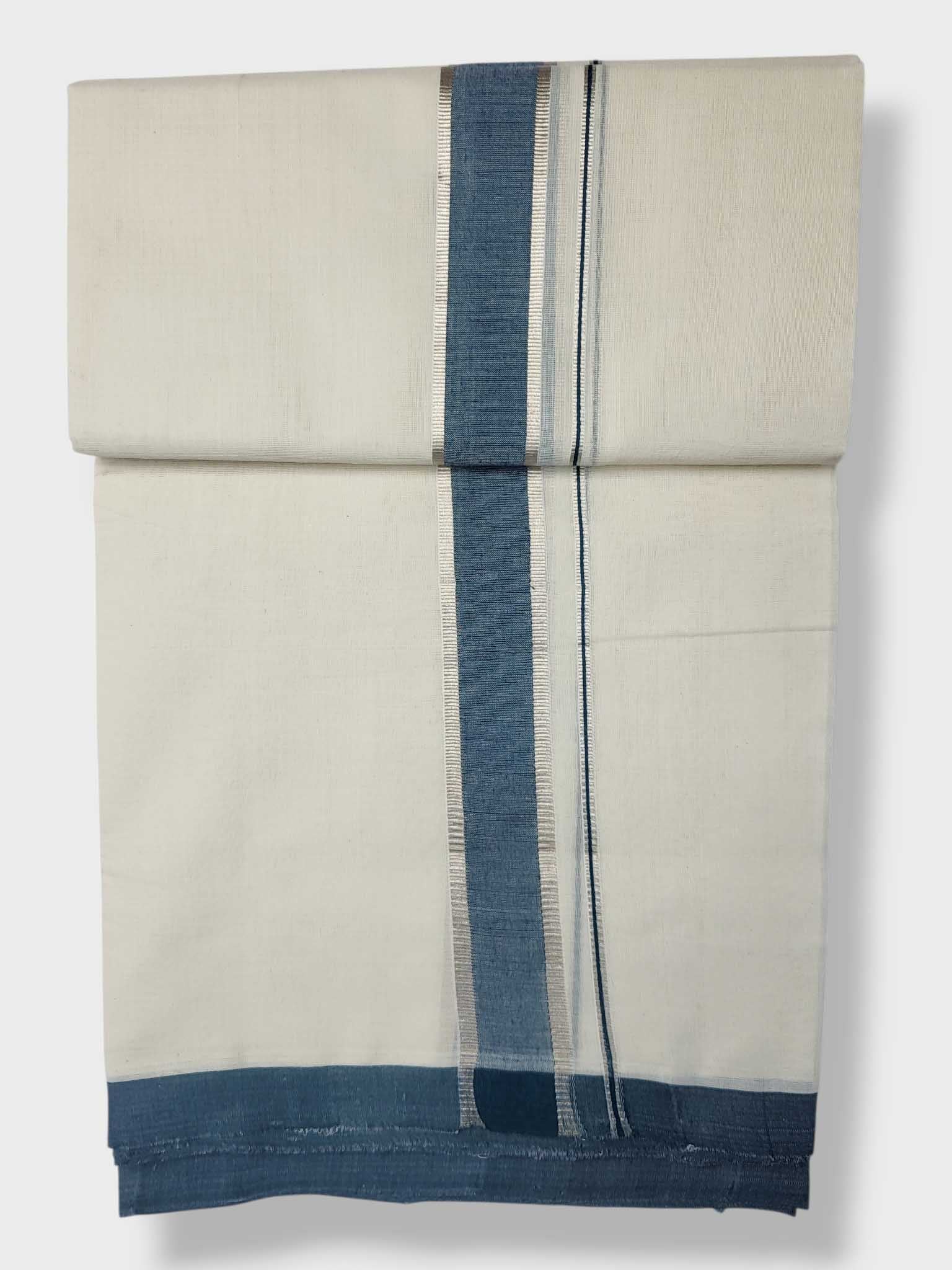 Kerala Balaramapuram Pure Cotton Handloom Mundu/Dhoti