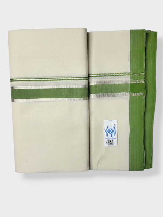 Kerala Balaramapuram Pure Cotton Handloom Mundu/Dhoti