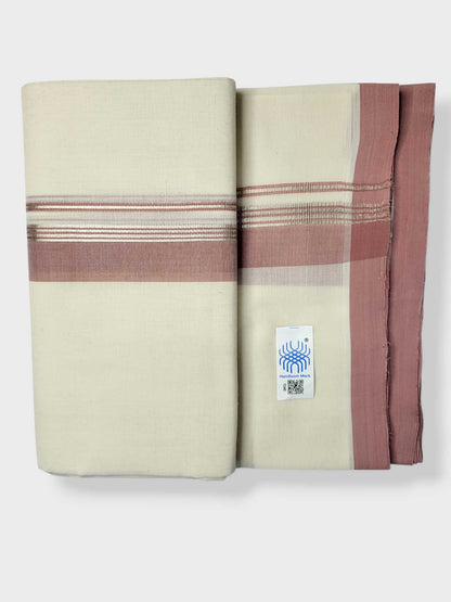 Kerala Balaramapuram Pure Cotton Handloom Mundu/Dhoti