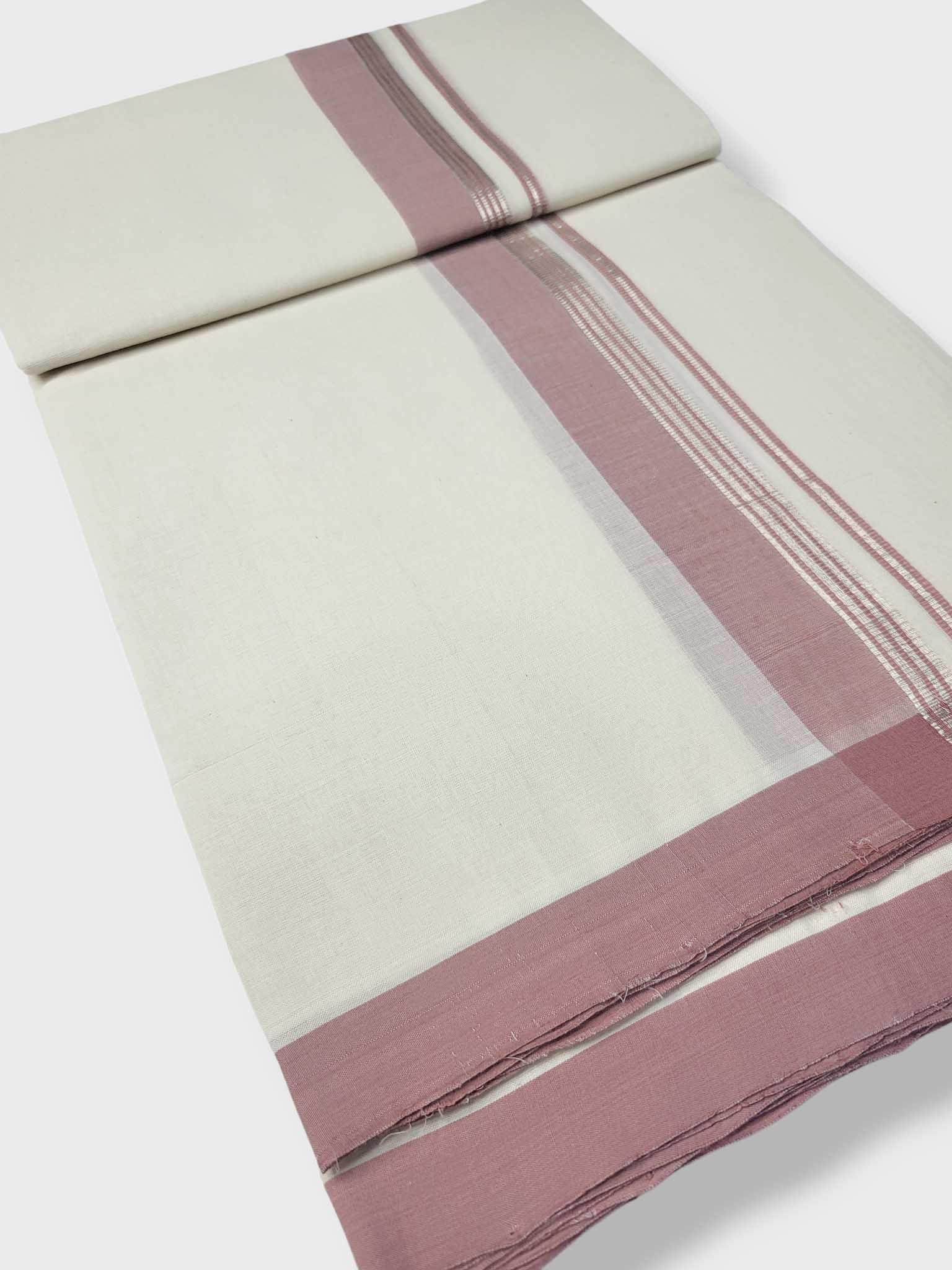 Kerala Balaramapuram Pure Cotton Handloom Mundu/Dhoti