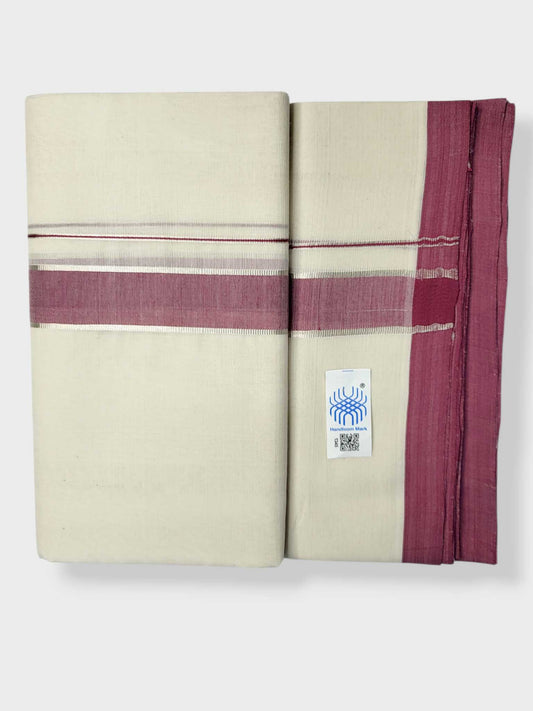 Kerala Balaramapuram Pure Cotton Handloom Mundu/Dhoti