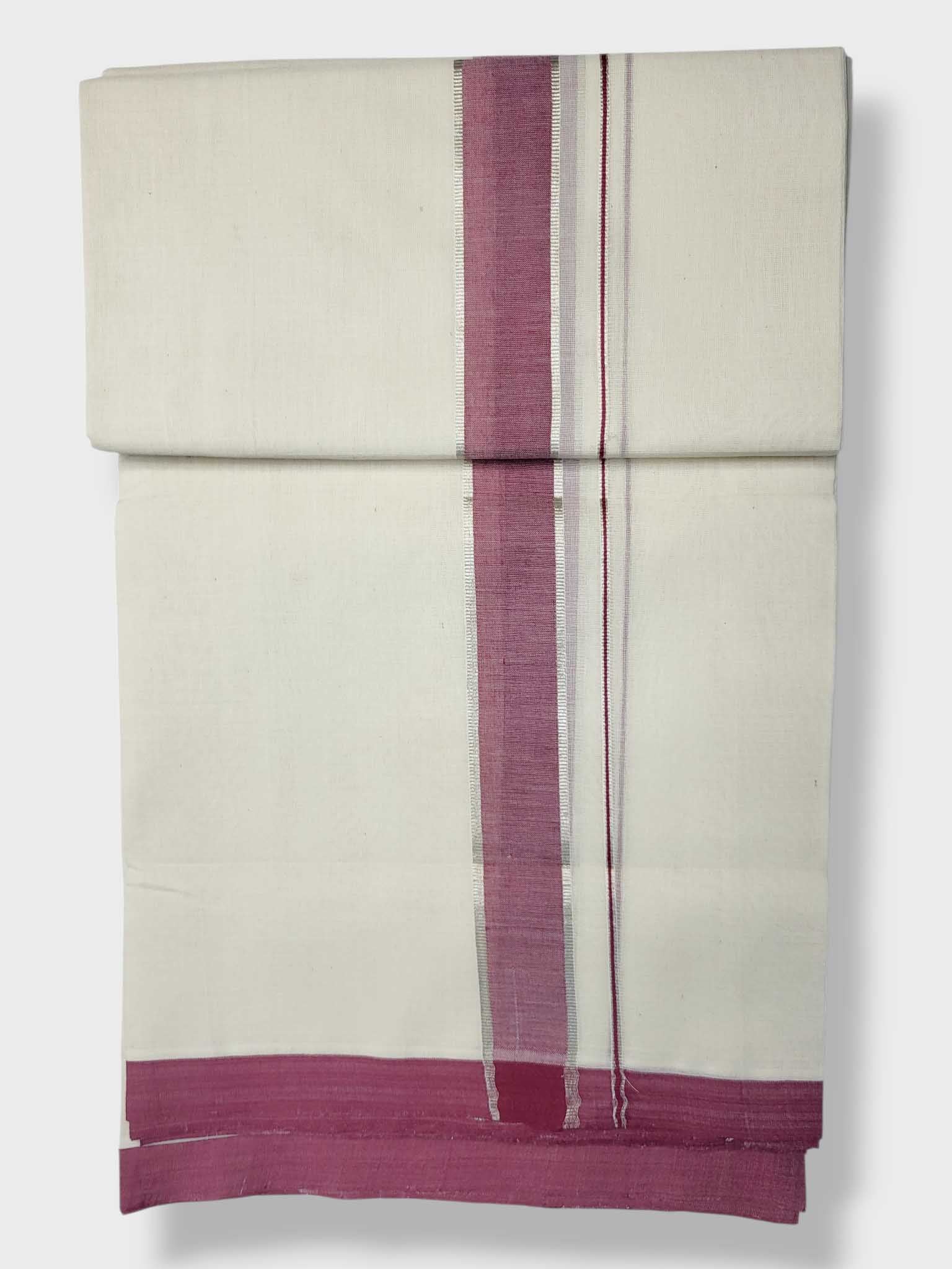 Kerala Balaramapuram Pure Cotton Handloom Mundu/Dhoti