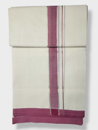 Kerala Balaramapuram Pure Cotton Handloom Mundu/Dhoti