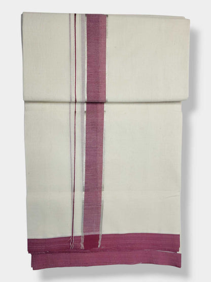 Kerala Balaramapuram Pure Cotton Handloom Mundu/Dhoti