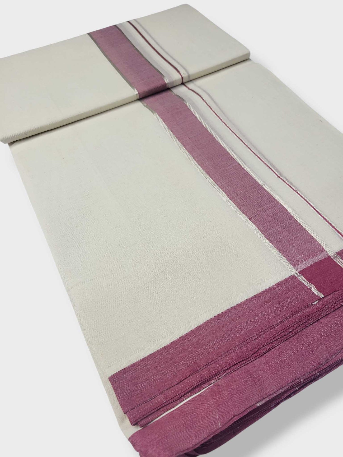 Kerala Balaramapuram Pure Cotton Handloom Mundu/Dhoti