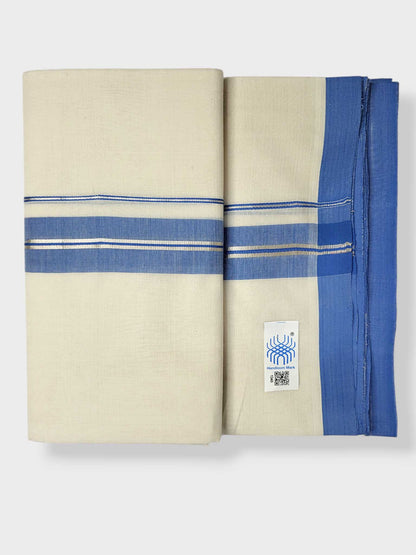 Kerala Balaramapuram Pure Cotton Handloom Mundu/Dhoti
