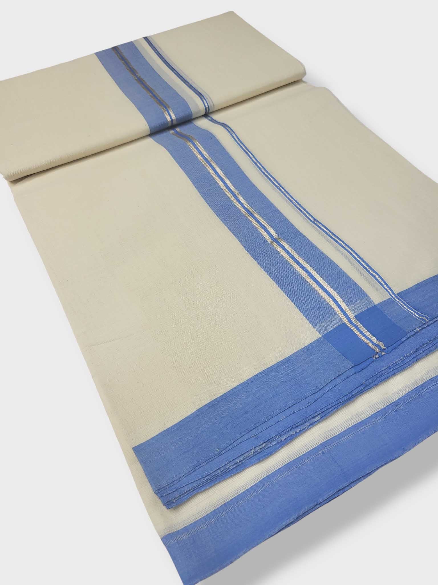 Kerala Balaramapuram Pure Cotton Handloom Mundu/Dhoti