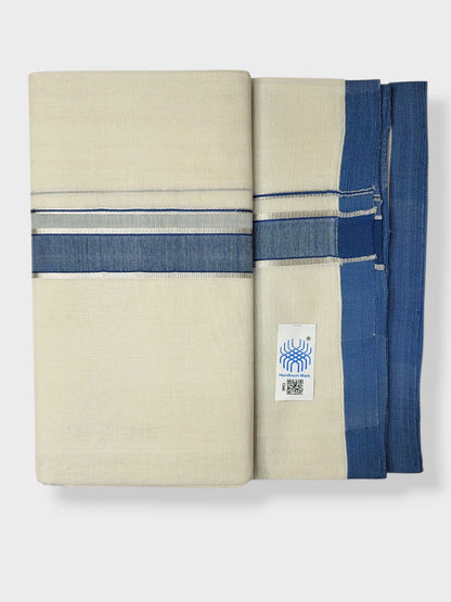 Kerala Balaramapuram Pure Cotton Handloom Mundu/Dhoti