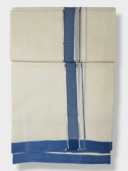 Kerala Balaramapuram Pure Cotton Handloom Mundu/Dhoti