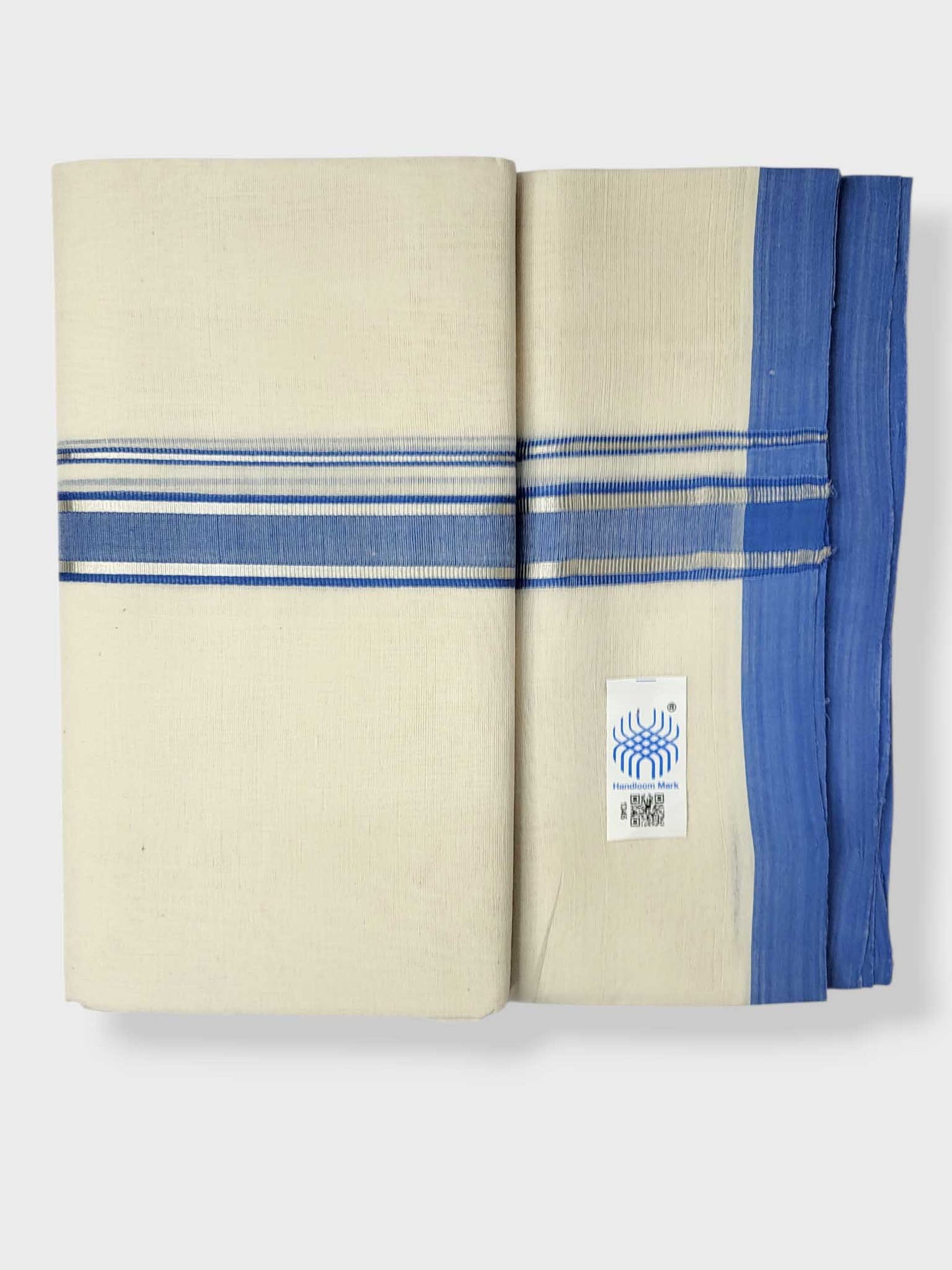 Kerala Balaramapuram Pure Cotton Handloom Mundu/Dhoti