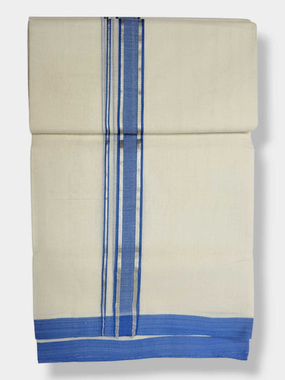 Kerala Balaramapuram Pure Cotton Handloom Mundu/Dhoti