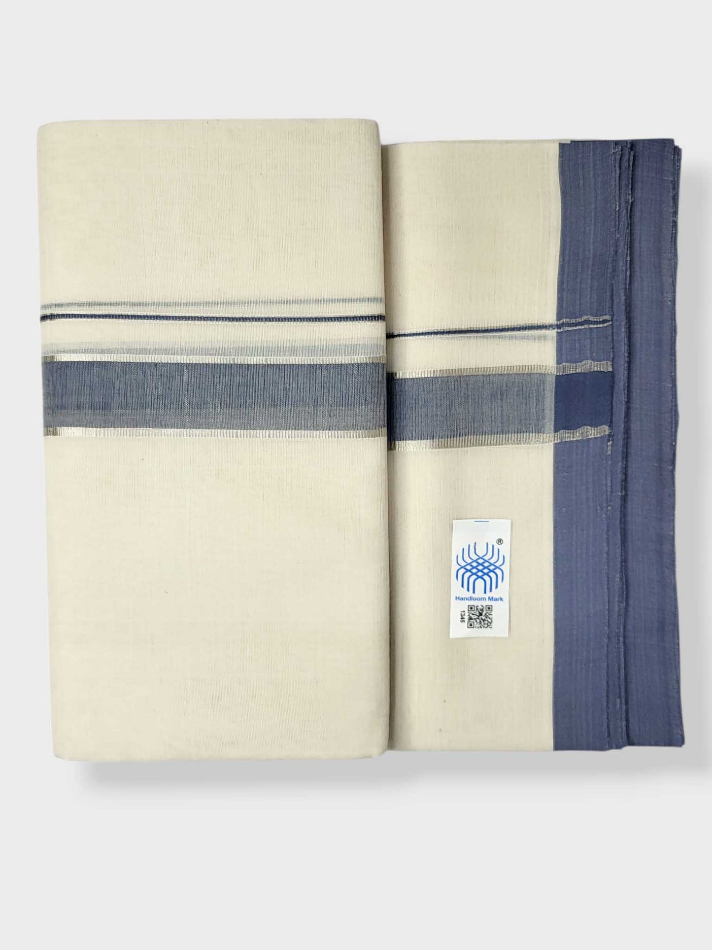 Kerala Balaramapuram Pure Cotton Handloom Mundu/Dhoti