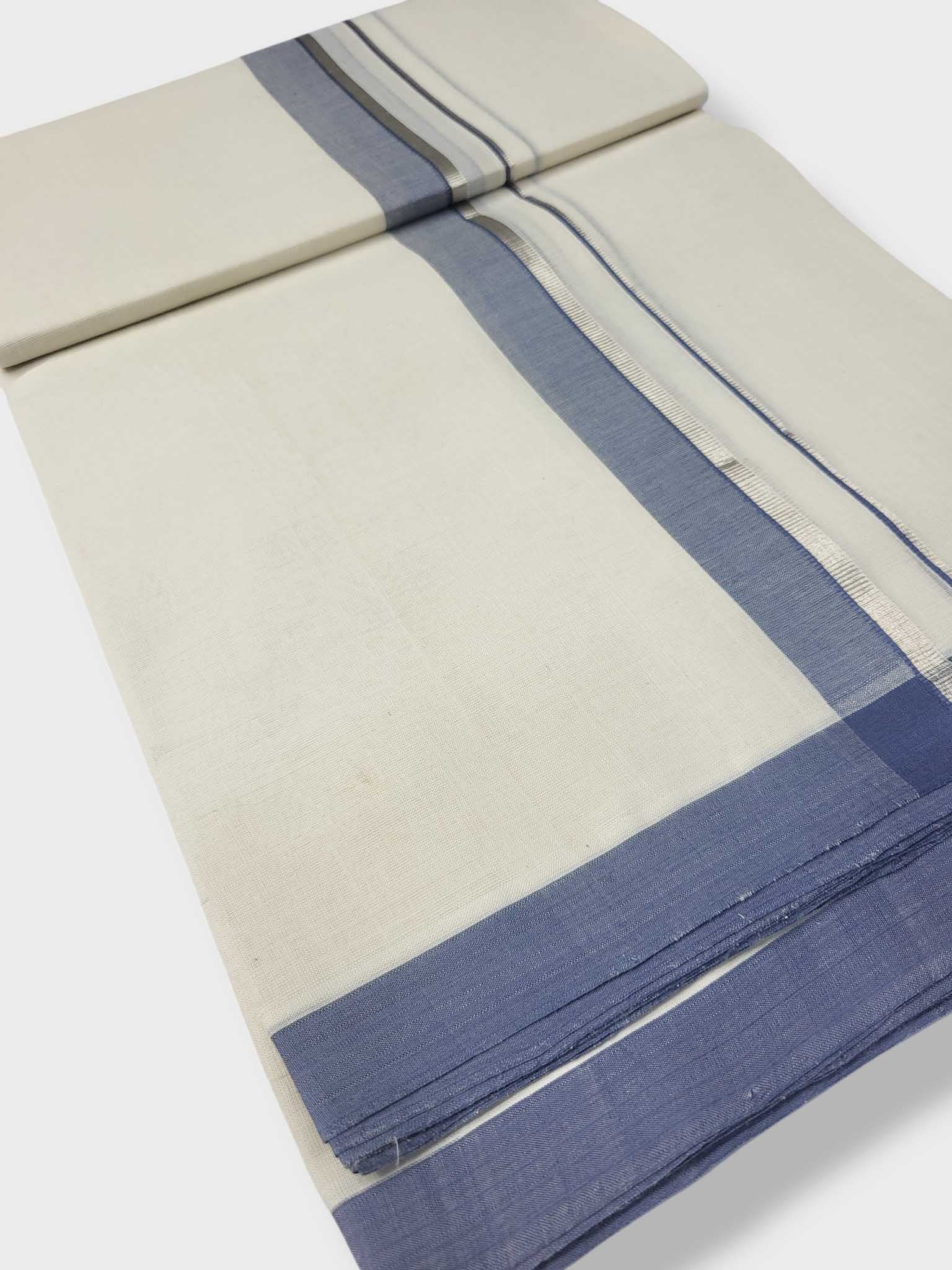 Kerala Balaramapuram Pure Cotton Handloom Mundu/Dhoti
