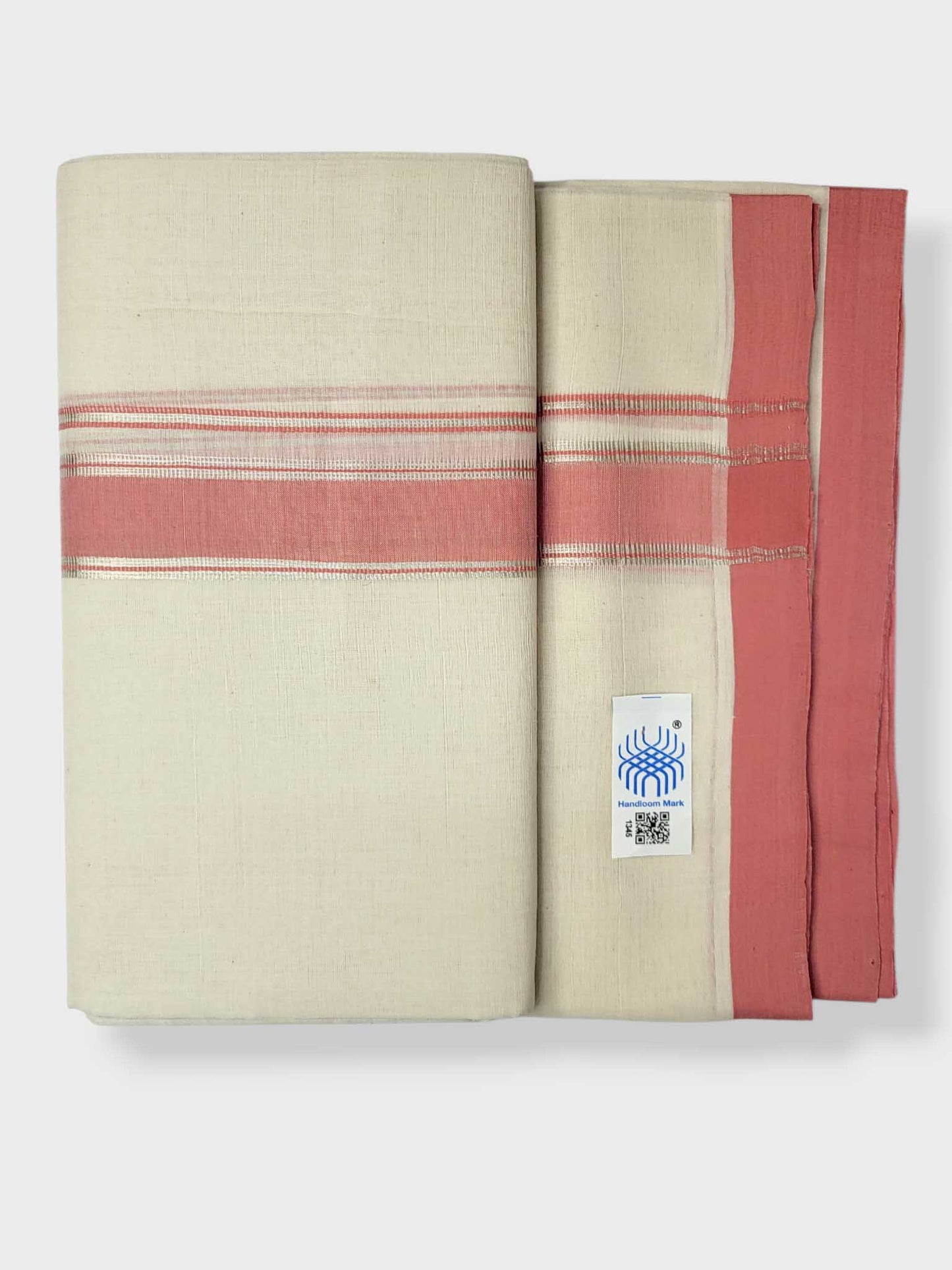 Kerala Balaramapuram Pure Cotton Handloom Mundu/Dhoti