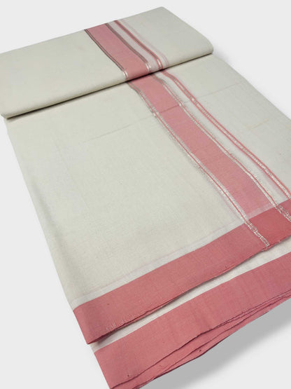 Kerala Balaramapuram Pure Cotton Handloom Mundu/Dhoti