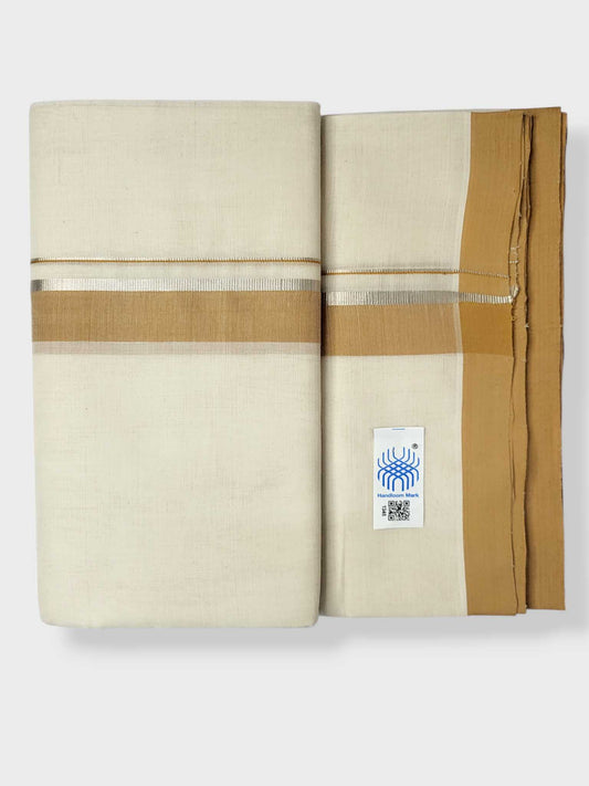 Kerala Balaramapuram Pure Cotton Handloom Mundu/Dhoti