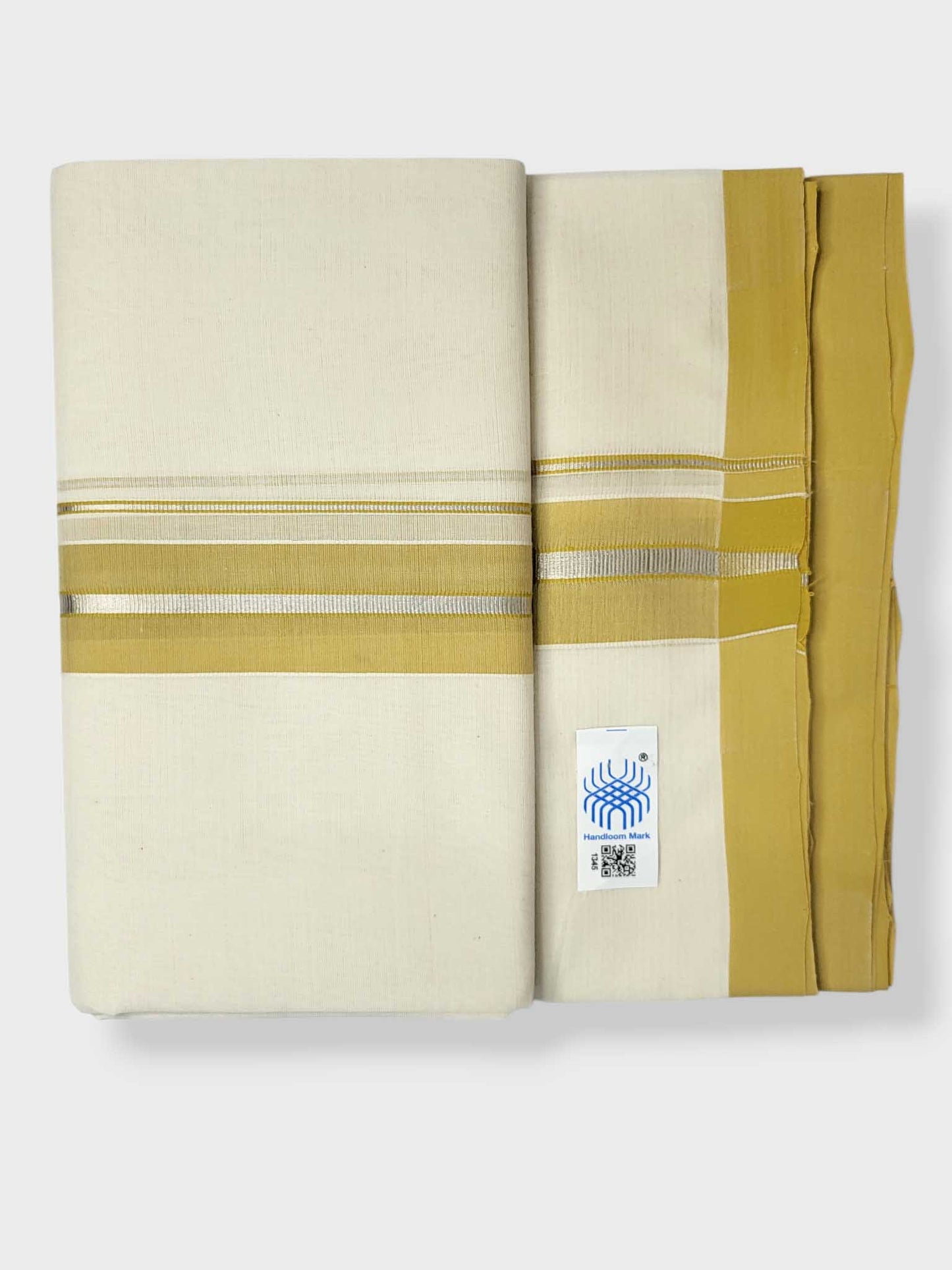 Kerala Balaramapuram Pure Cotton Handloom Mundu/Dhoti