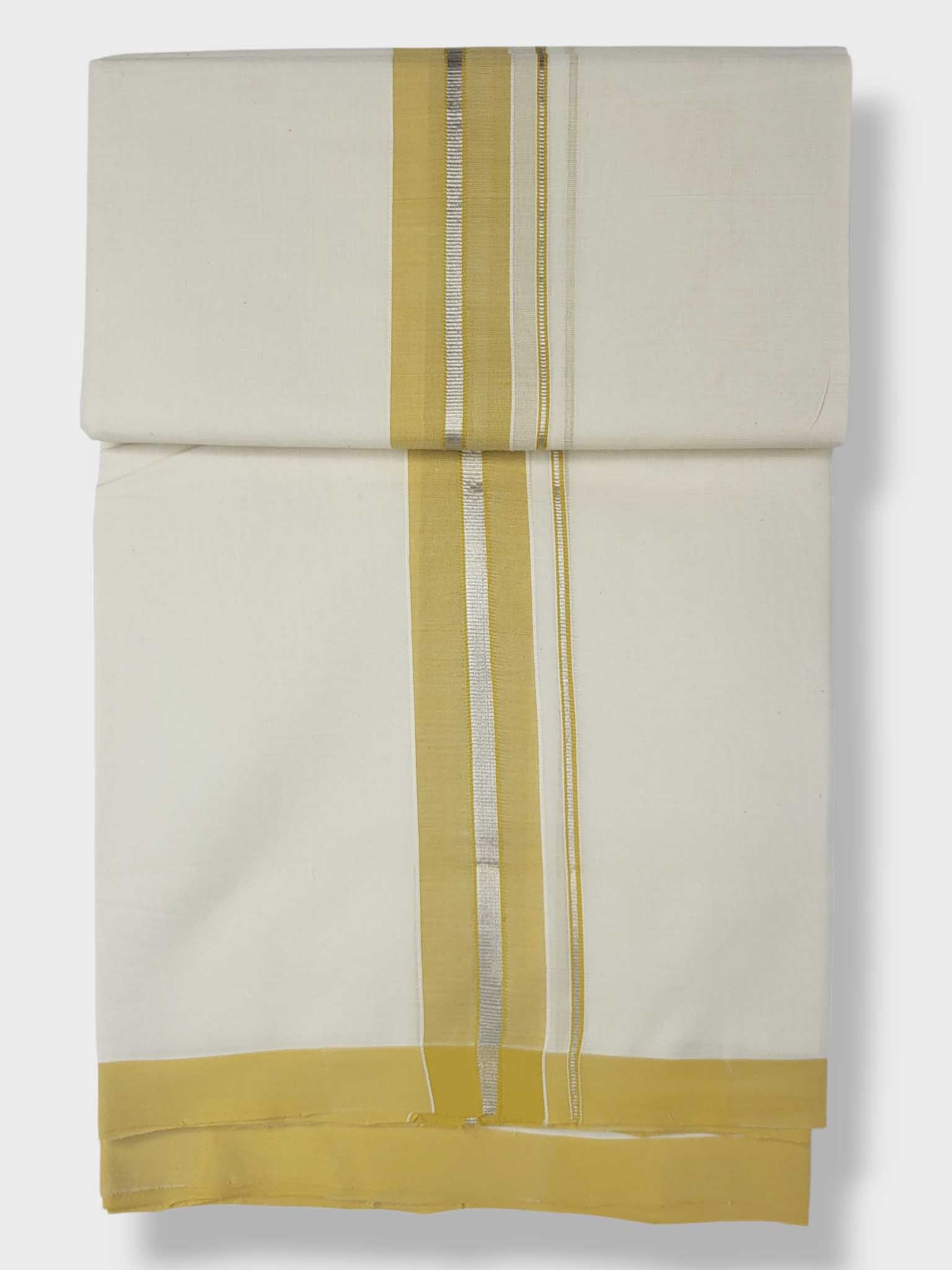 Kerala Balaramapuram Pure Cotton Handloom Mundu/Dhoti
