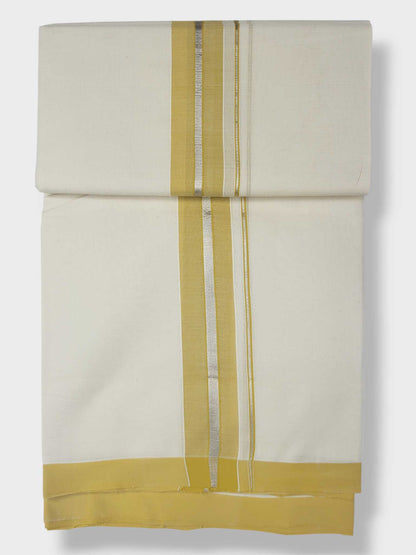 Kerala Balaramapuram Pure Cotton Handloom Mundu/Dhoti