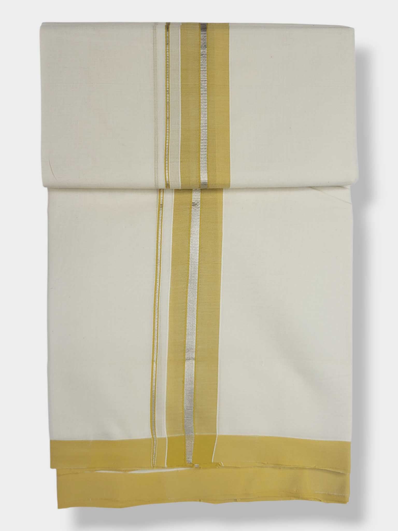 Kerala Balaramapuram Pure Cotton Handloom Mundu/Dhoti