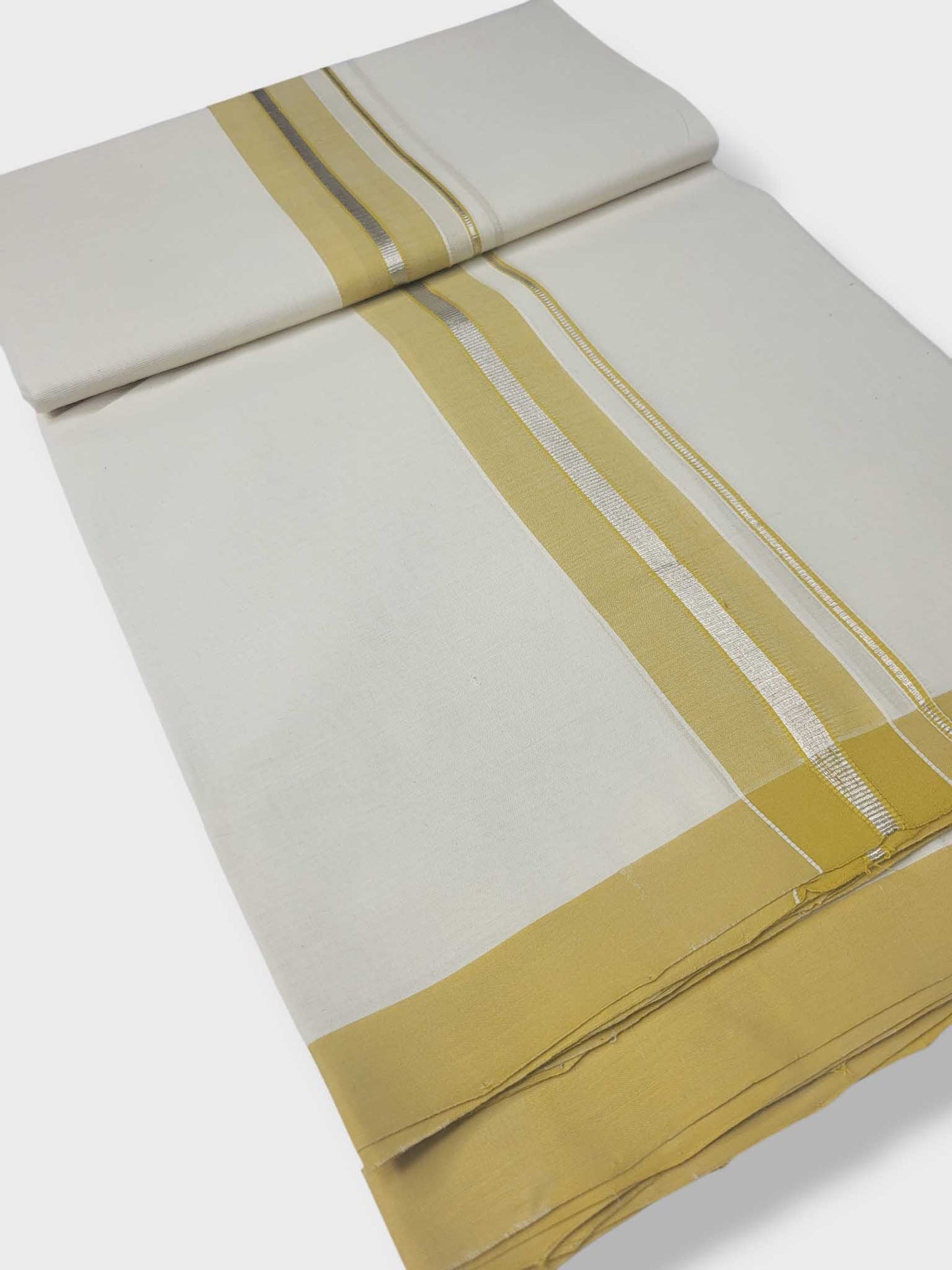 Kerala Balaramapuram Pure Cotton Handloom Mundu/Dhoti