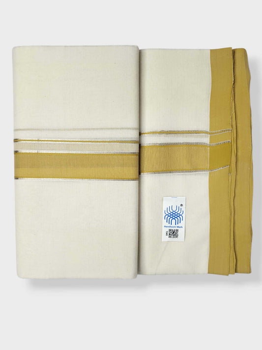 Kerala Balaramapuram Pure Cotton Handloom Mundu/Dhoti