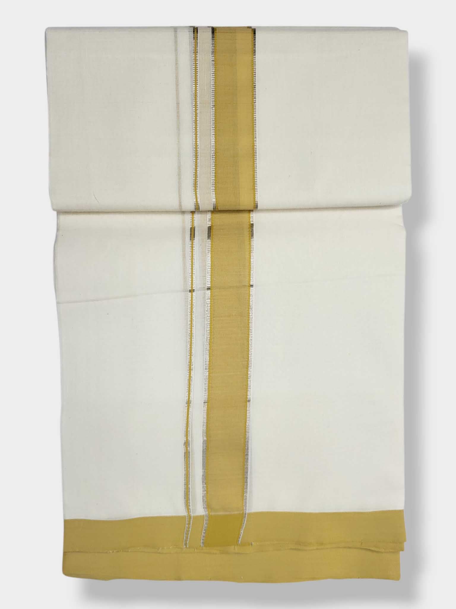 Kerala Balaramapuram Pure Cotton Handloom Mundu/Dhoti