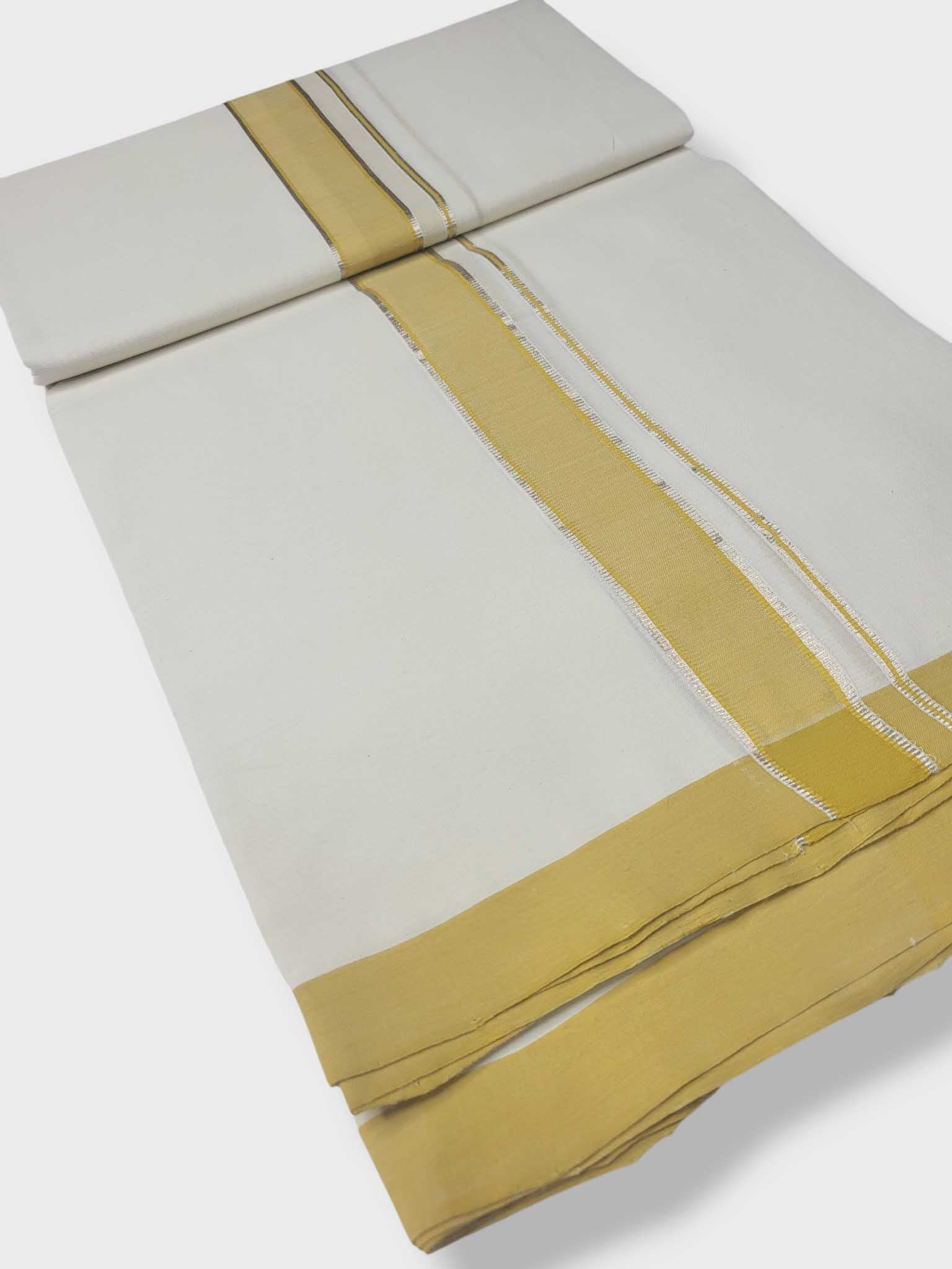 Kerala Balaramapuram Pure Cotton Handloom Mundu/Dhoti