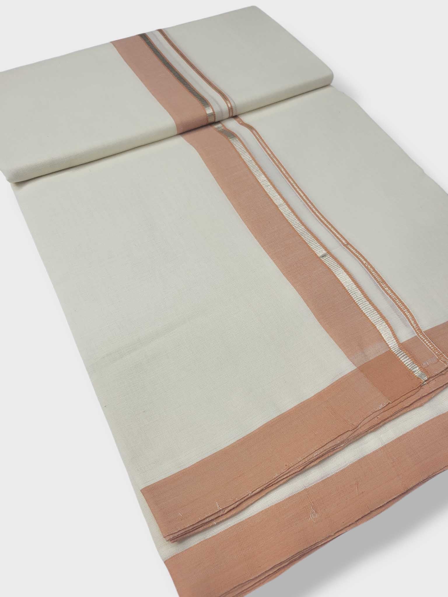 Kerala Balaramapuram Pure Cotton Handloom Mundu/Dhoti