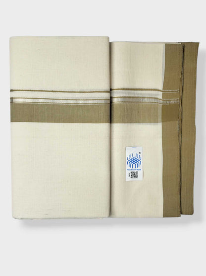 Kerala Balaramapuram Pure Cotton Handloom Mundu/Dhoti