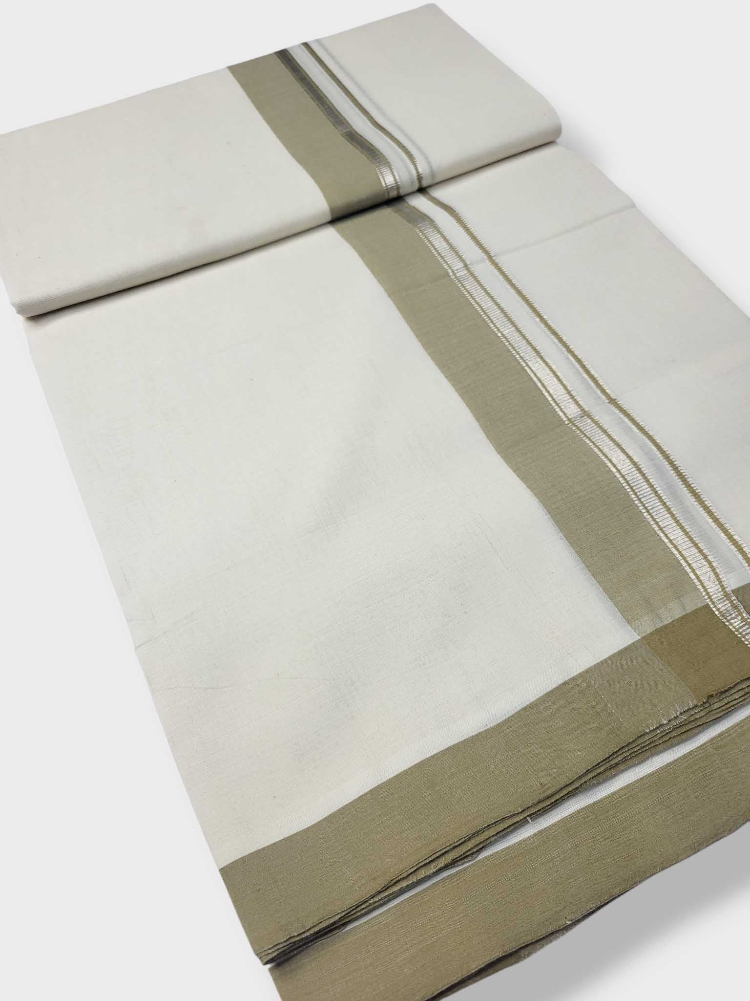 Kerala Balaramapuram Pure Cotton Handloom Mundu/Dhoti