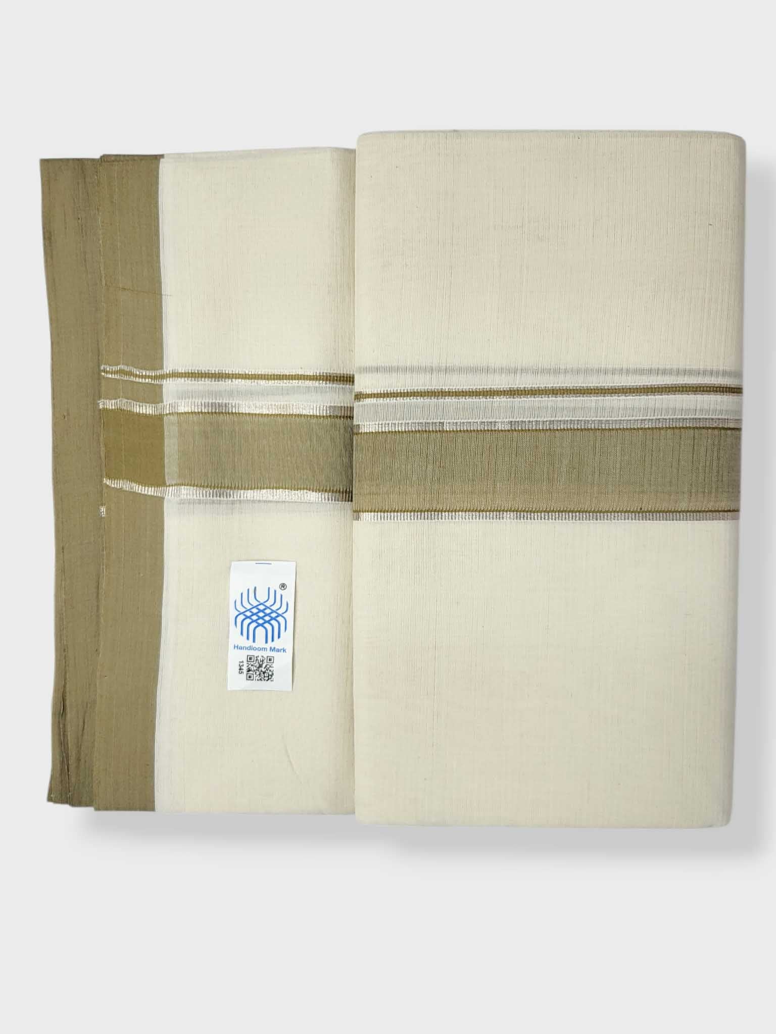 Kerala Balaramapuram Pure Cotton Handloom Mundu/Dhoti
