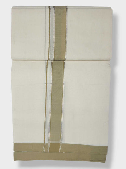 Kerala Balaramapuram Pure Cotton Handloom Mundu/Dhoti