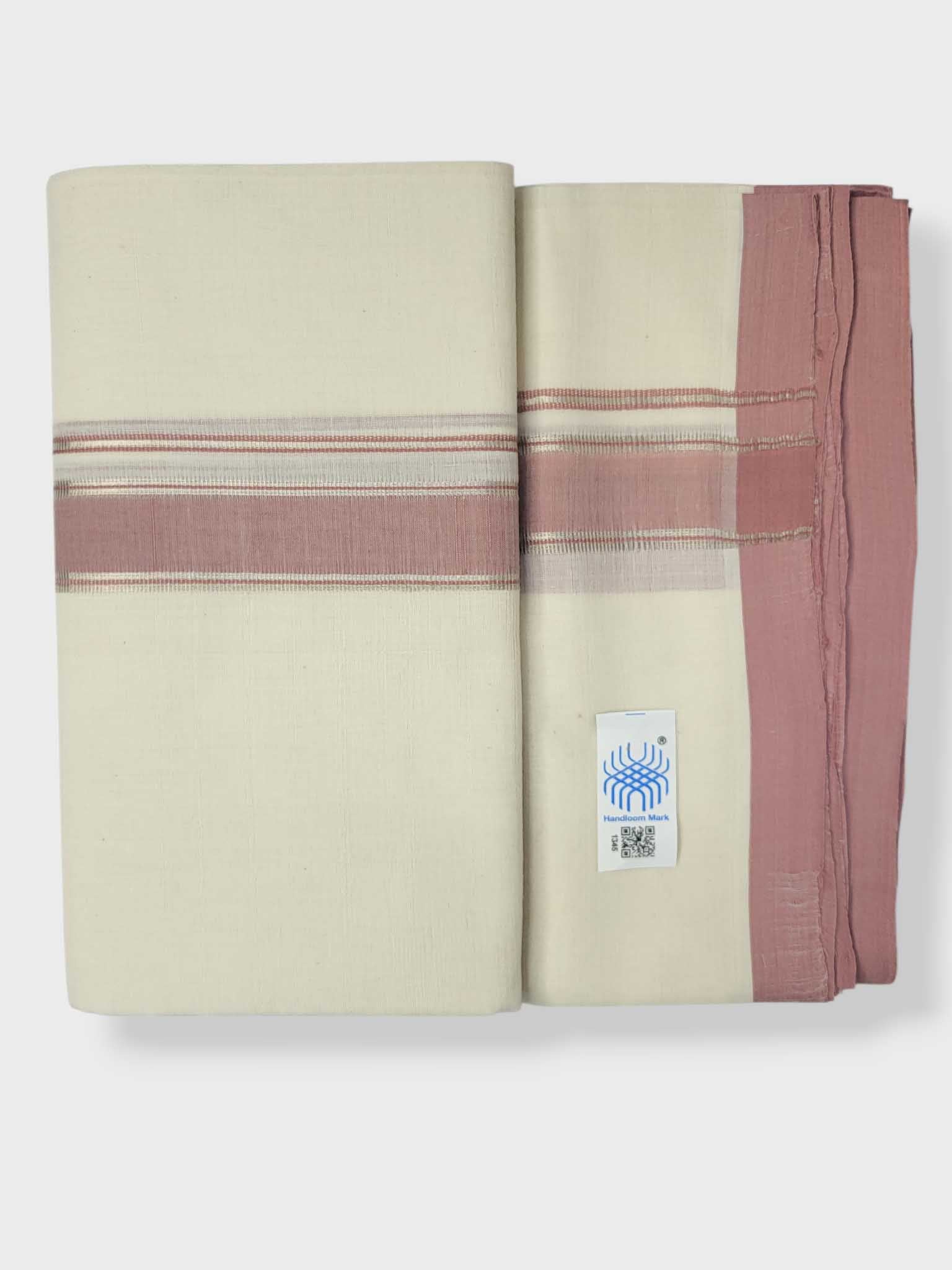 Kerala Balaramapuram Pure Cotton Handloom Mundu/Dhoti