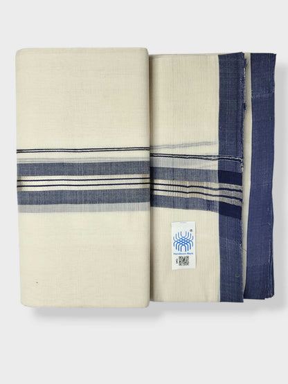 Kerala Balaramapuram Pure Cotton Handloom Mundu/Dhoti