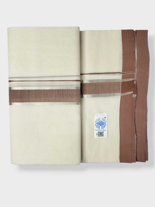 Kerala Balaramapuram Pure Cotton Handloom Mundu/Dhoti