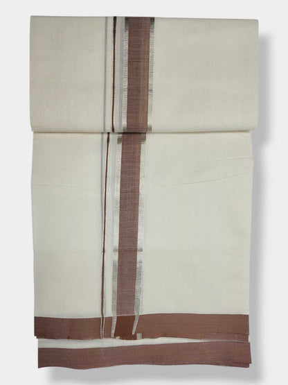 Kerala Balaramapuram Pure Cotton Handloom Mundu/Dhoti