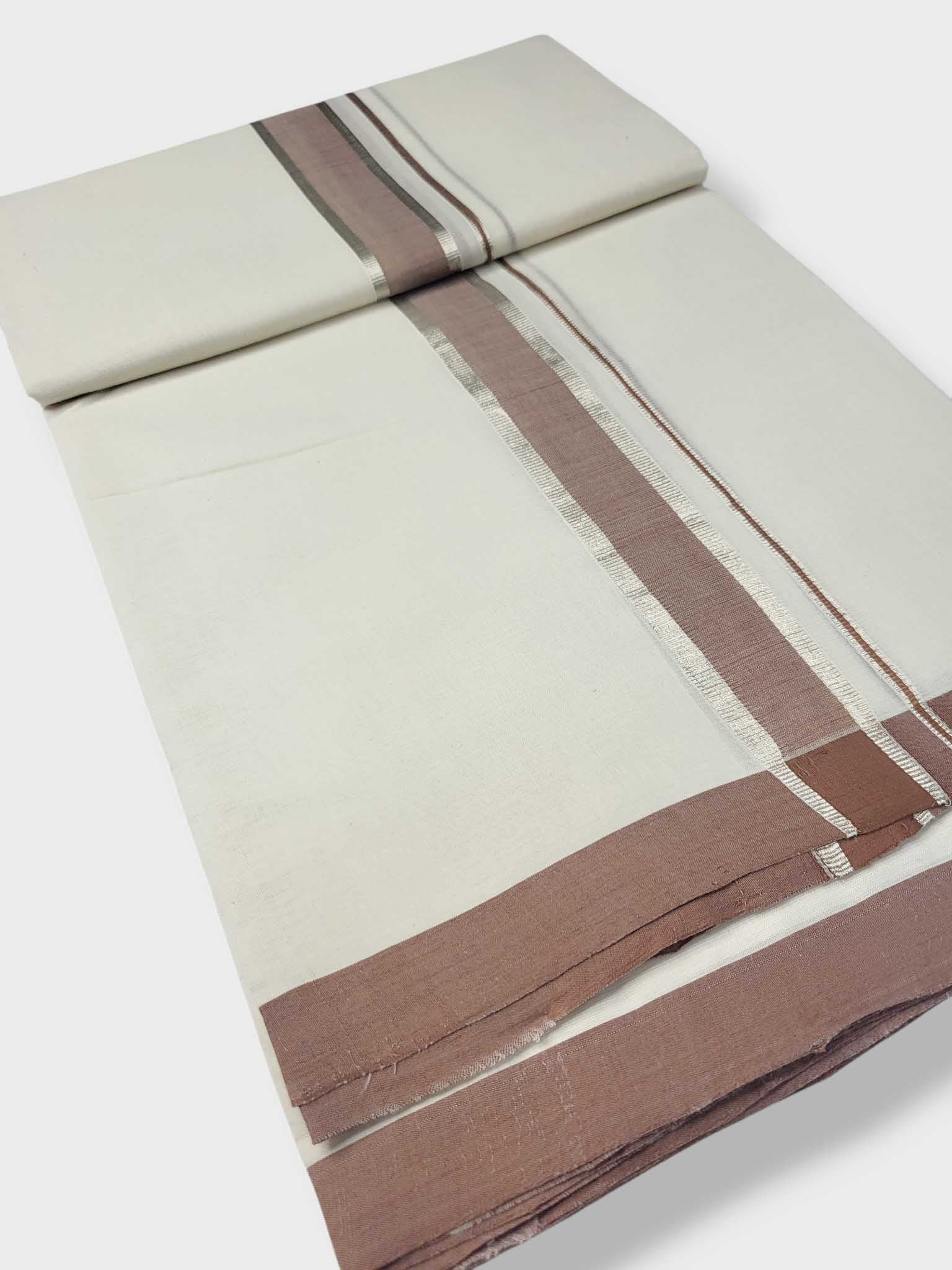 Kerala Balaramapuram Pure Cotton Handloom Mundu/Dhoti