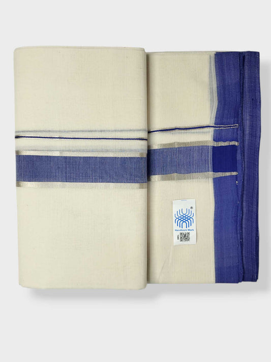 Kerala Balaramapuram Pure Cotton Handloom Mundu/Dhoti