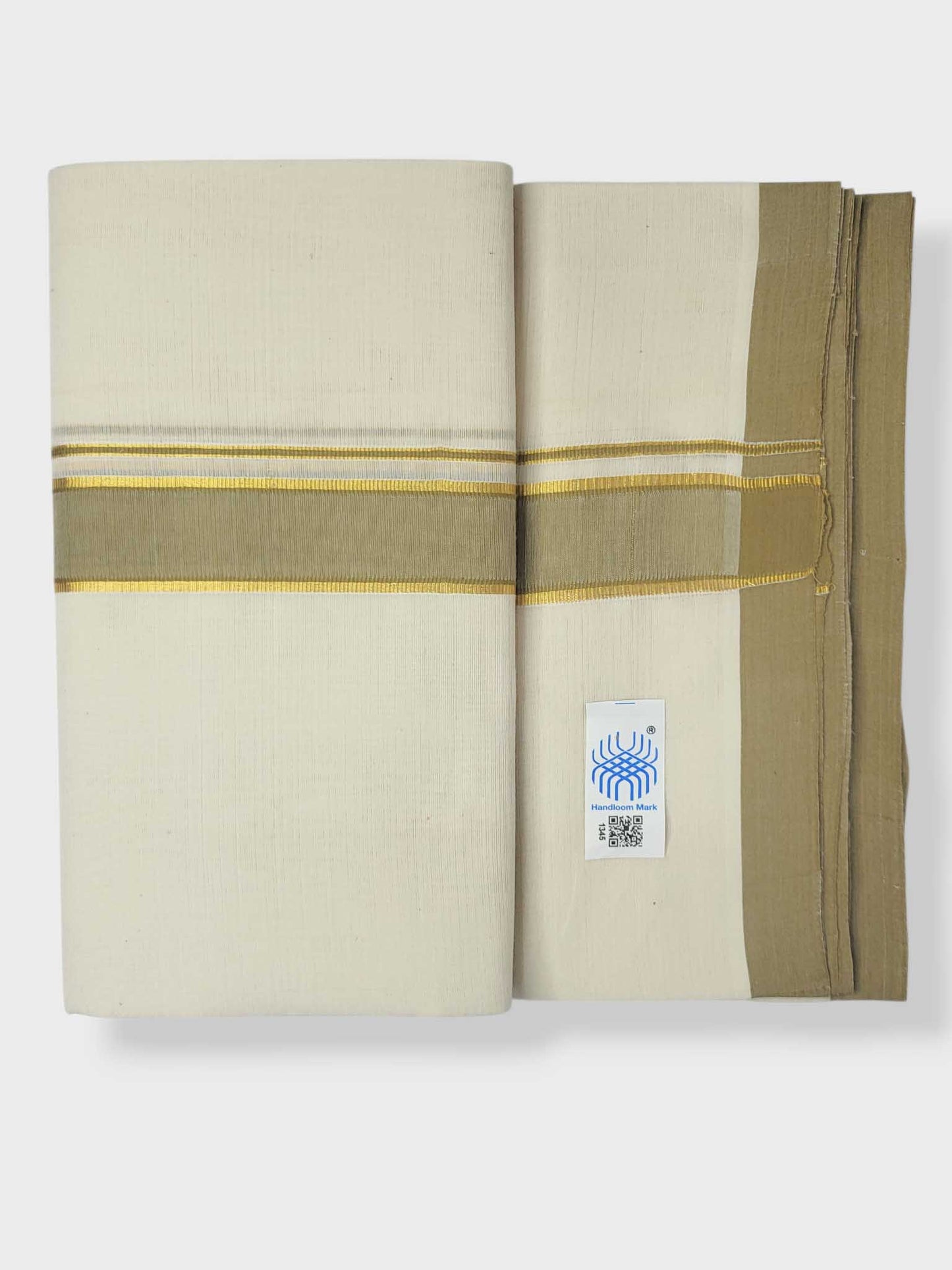 Kerala Balaramapuram Pure Cotton Handloom Mundu/Dhoti
