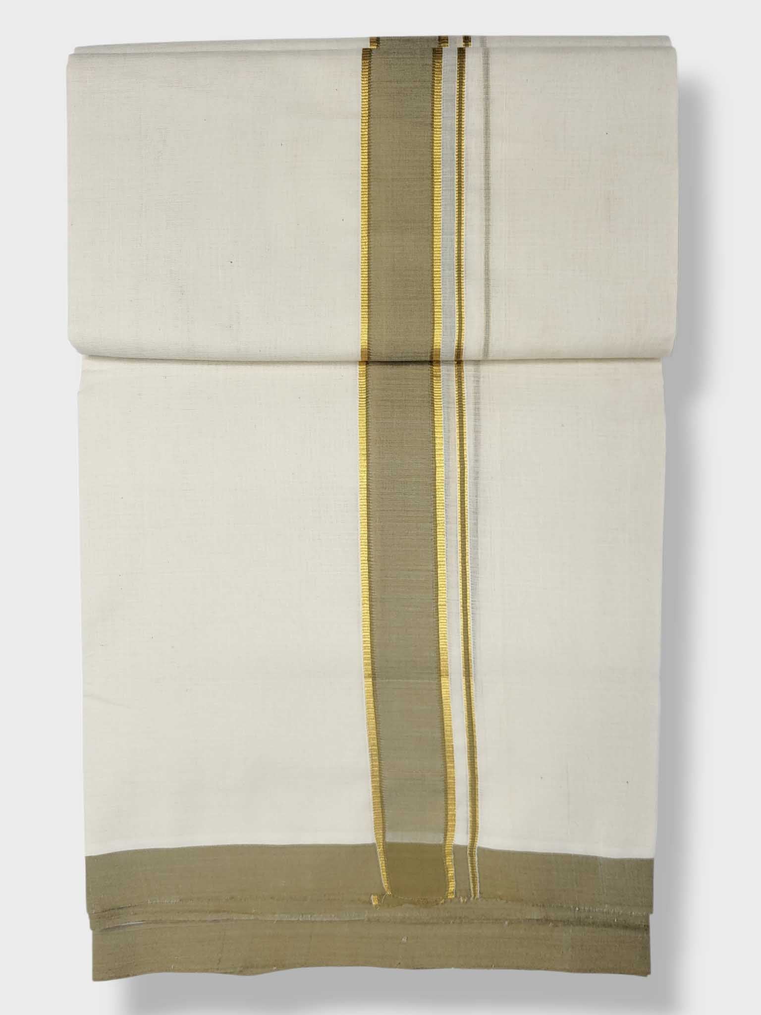 Kerala Balaramapuram Pure Cotton Handloom Mundu/Dhoti
