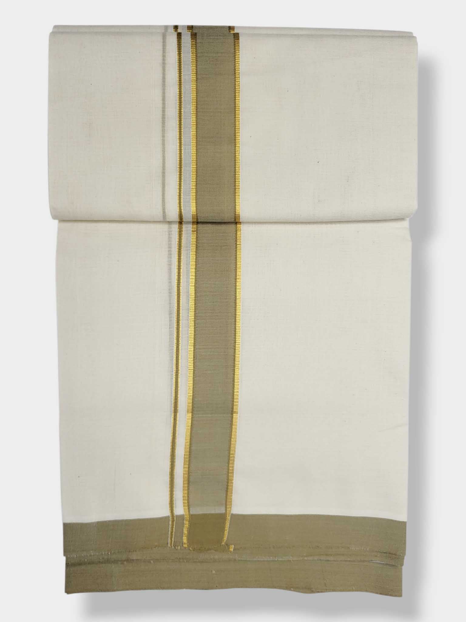 Kerala Balaramapuram Pure Cotton Handloom Mundu/Dhoti