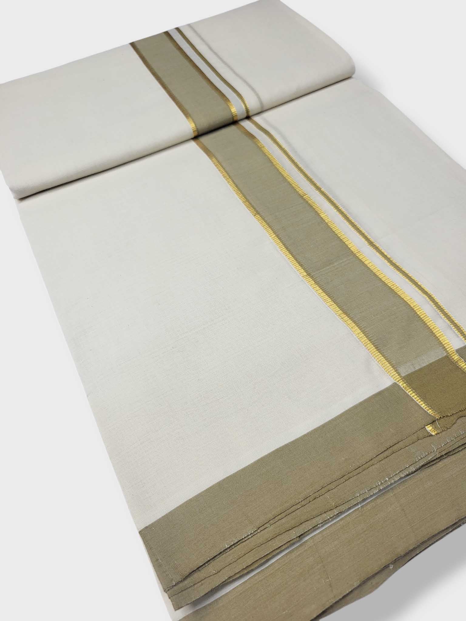 Kerala Balaramapuram Pure Cotton Handloom Mundu/Dhoti