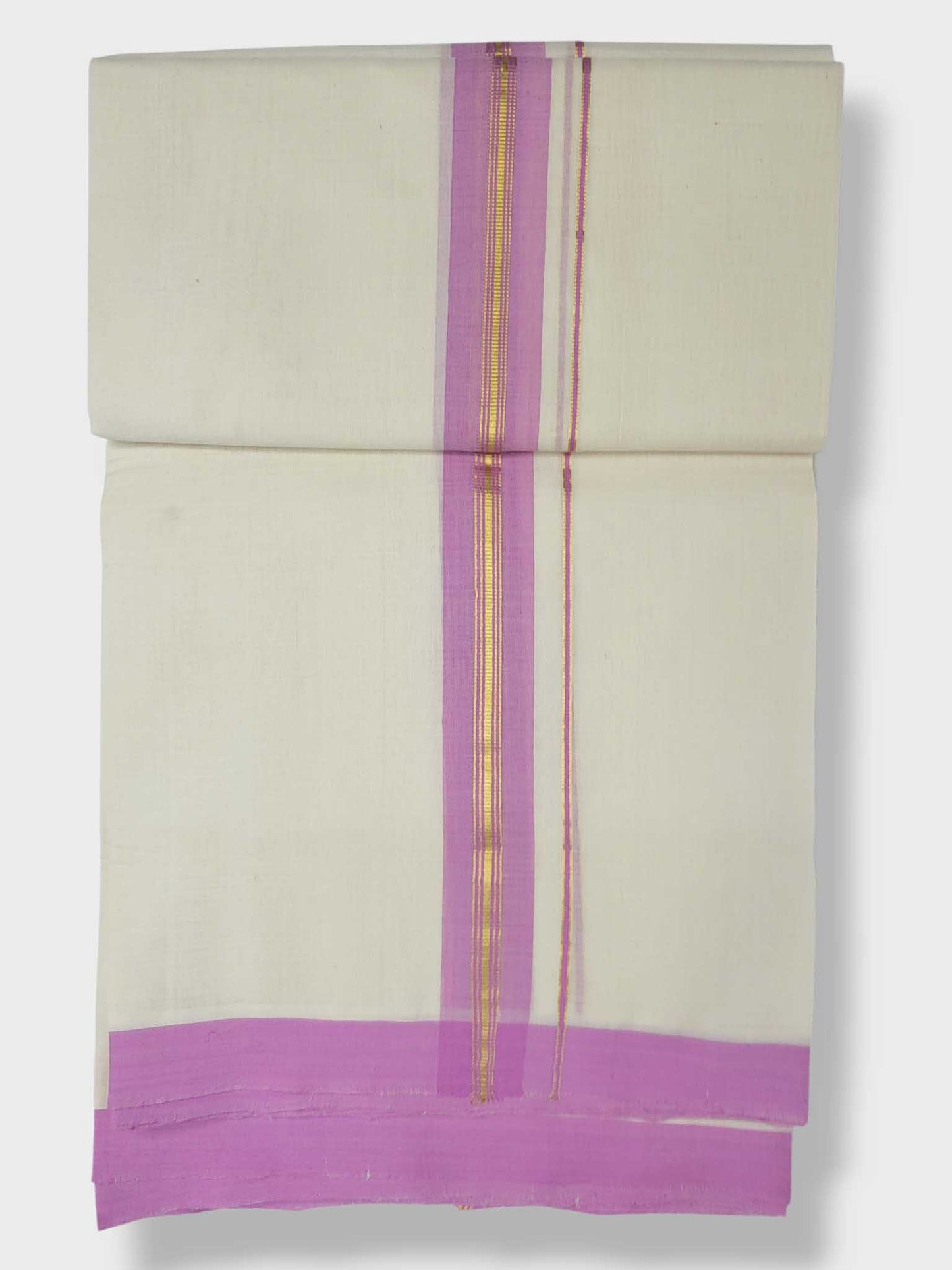 Kerala Balaramapuram Pure Cotton Handloom Mundu/Dhoti